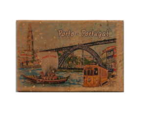 Fotolito magnético em cortiça motivo Porto Wine