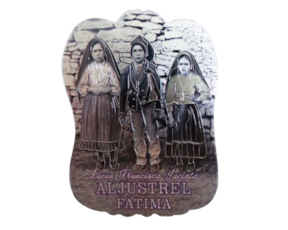 Magnético em borracha (brilhante) motivo pastorinhos Aljustrel-Fátima
