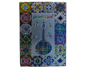 Magnético em borracha (brilhante) motivo cavaquinho Portugal
