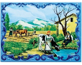 Azulejo decorado Lavra