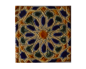 Azulejo mourisco-grés 7,5x7,5 cm