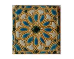Azulejo mourisco-grés 7,5x7,5 cm