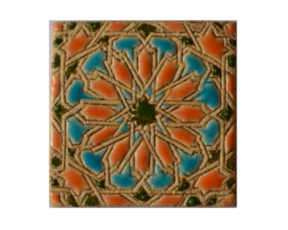 Azulejo mourisco-grés 7,5x7,5 cm