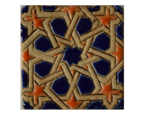Azulejo mourisco-grés 7,5x7,5 cm