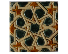 Azulejo mourisco-grés 7,5x7,5 cm
