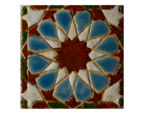 Azulejo mourisco-grés 7,5x7,5 cm