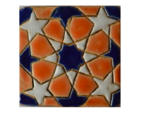 Azulejo mourisco-grés 7,5x7,5 cm