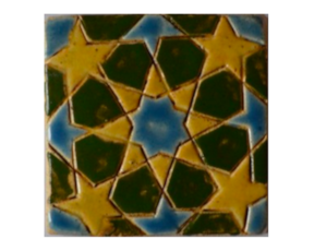 Azulejo mourisco-grés 7,5x7,5 cm
