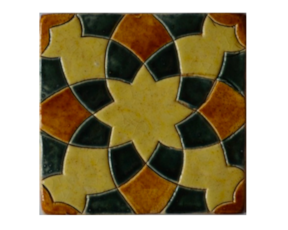 Azulejo mourisco-grés 14x14 cm