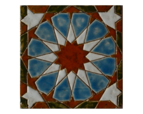 Azulejo mourisco-grés 14x14 cm