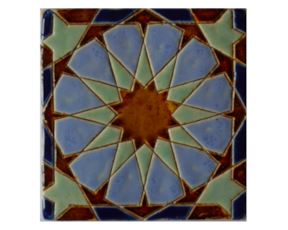 Azulejo mourisco-grés 14x14 cm
