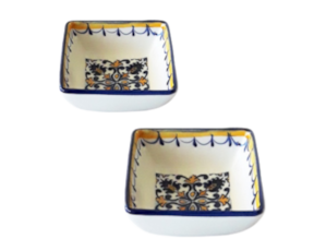 Mini taça de aperitivos em faiança decorada padrão 20