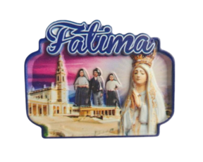 Magnético em resina motivo Nossa Senhora de Fátima