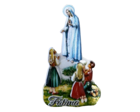 Magnético em resina motivo Nossa Senhora de Fátima