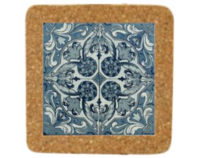 Azulejo decorado 15*15 cm com base em cortiça padrão 80V