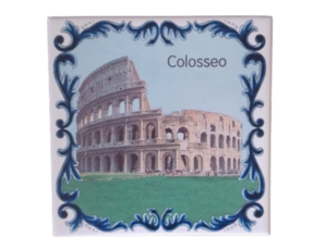 Magnético com azulejo 5*5 cm Colosseo - Itália 