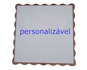 Azulejo 10*10 cm personalizável (serigrafia) com madeira