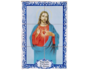 Painel 6 azulejos sagrado coração de Jesus