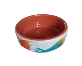 Taça de sobremesa (Tachinho) em cerâmica pintado à mão decoração peixinhos (52)