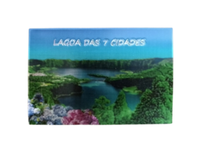 Magnético de borracha (brilhante) motivo Lagoa das 7 cidades Açores