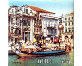 Magnético com azulejo decorado Aveiro 5X5cm