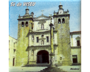 Magnético com azulejo decorado  Sede Viseu 5X5cm