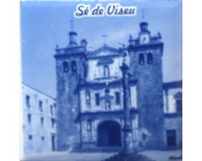 Magnético com azulejo decorado Sé de Viseu  5X5cm