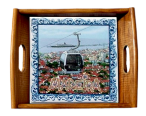Tabuleiro asa lisa envernizado Ascensor 15x15 cm