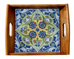 Tabuleiro asa lisa envernizado Padrão 80 15x15 cm