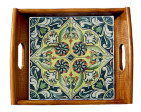 Tabuleiro asa lisa envernizado  Padrão 80 15x15 cm