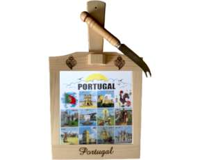 Tábua de Queijo Portugal 15x15 cm